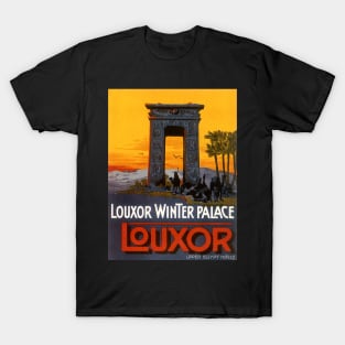 Vintage Travel Poster, Louxor Winter Palace T-Shirt